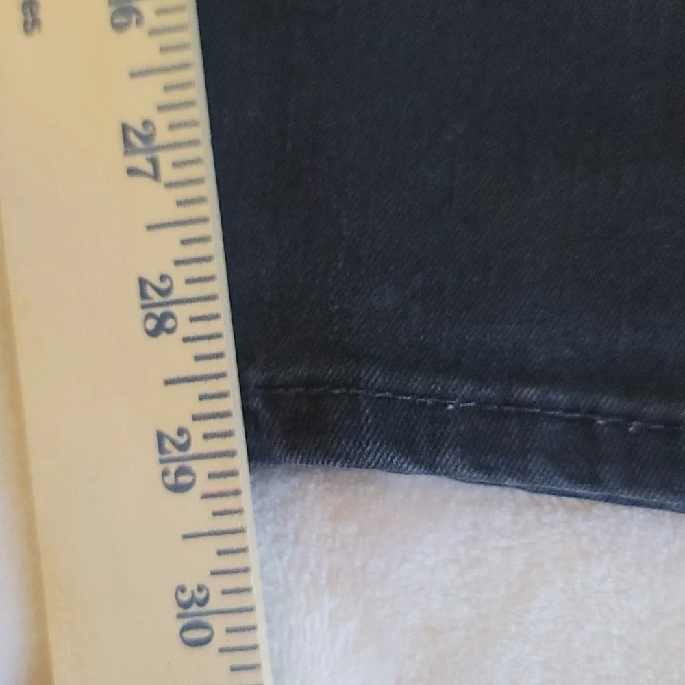 Levi's 512 Slim Taper Jeans Mens 38x30 Black Denim Waterless Tapered Leg Casual